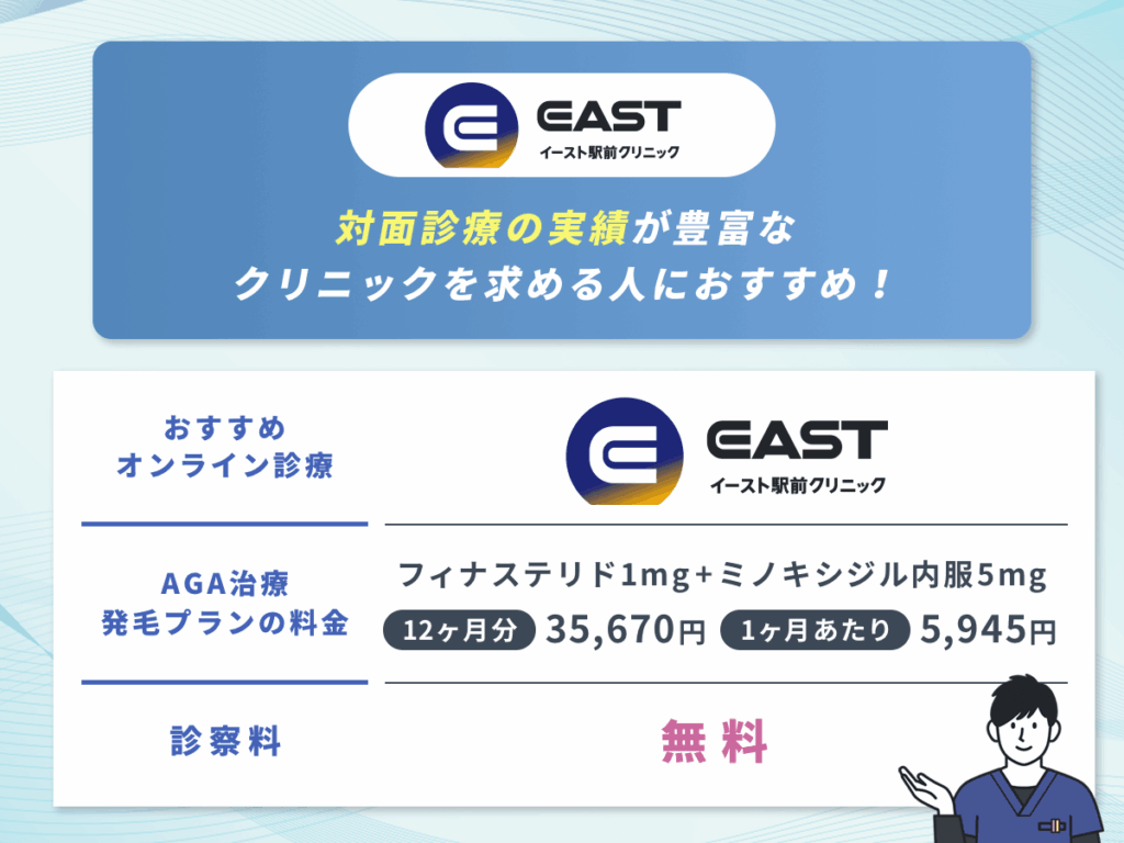 イースト駅前クリニックは対面・オンライン診療の両方で実績豊富