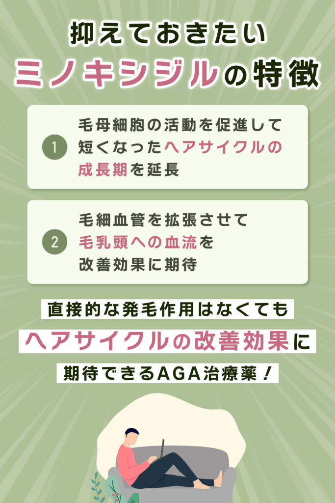 ミノキシジルに直接的な発毛効果はない