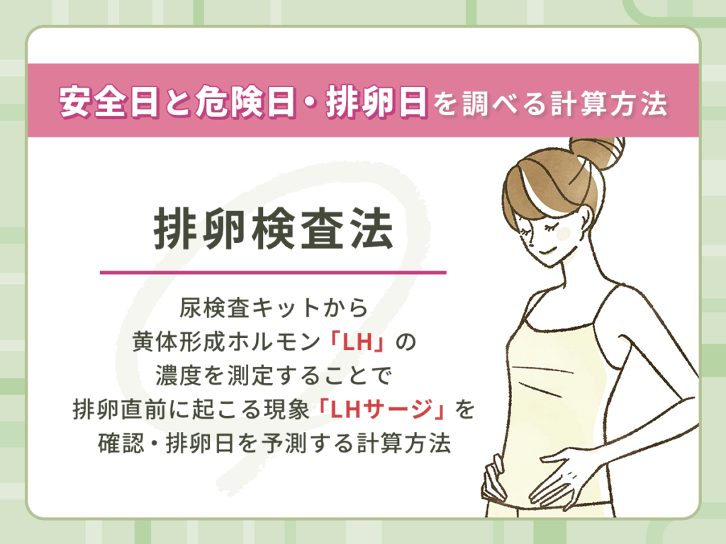排卵検査法で排卵日予測検査薬の活用による安全日と危険日・排卵日を調べる計算方法