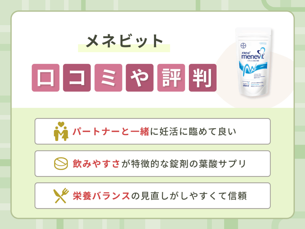 メネビットの口コミや評判